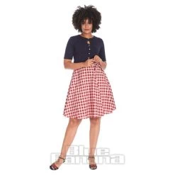 Banned Cherry Check Skirt (Red) -Unique Clothing&Accessories e95f9bc4f0f62d92ab6cb2599429 151945 c