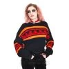 Jawbreaker Intarsia Hell Kitten Jumper (Black) 1 Jawbreaker Intarsia Hell Kitten Jumper (Black) -Unique Clothing&Accessories ea263d1ac968228475db838fa1c4