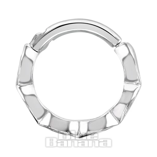 Blue Banana Cubic Zirconia Gems Marquise 9 Ct White Gold 1.0 X 8mm Hinged Segment Ring (White Gold) 4 Blue Banana Cubic Zirconia Gems Marquise 9 Ct White Gold 1.0 X 8mm Hinged Segment Ring (White Gold) - Image 2