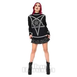 Jawbreaker Pentagram Star Oversized Jumper (Black) -Unique Clothing&Accessories f000020d08609deeb4634d5420a7 150702 c