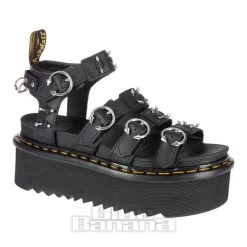 Dr. Martens Dr Martens Blaire Quad Hardware Pierced Sandals (Black)