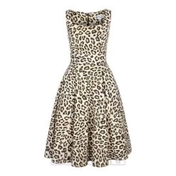 Bleeding Heart Leopard Print Dress (Multicoloured)