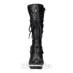 New Rock M-PUNK001-C1 Heeled Boots (Black) -Unique Clothing&Accessories f306e550c5a28bff40295c693be6