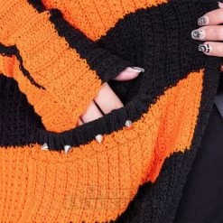 Heartless In A Daze Cardigan (Black/Orange) -Unique Clothing&Accessories f433b1cac35665a22d68bfbea94b 151780 e