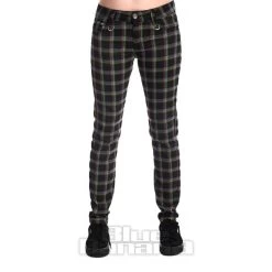 Banned Forever Yours Tartan Trousers (Green)