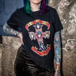 Official Guns N Roses Appetite T Shirt (Black) -Unique Clothing&Accessories f47ab673165a18b1151abab3e2cb gunsnroses tshirt