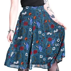 Hell Bunny Sianna Chiffon Skirt (Teal Blue) 14 Hell Bunny Sianna Chiffon Skirt (Teal Blue) -Unique Clothing&Accessories f5ac0ec056247dcd146d29cff388