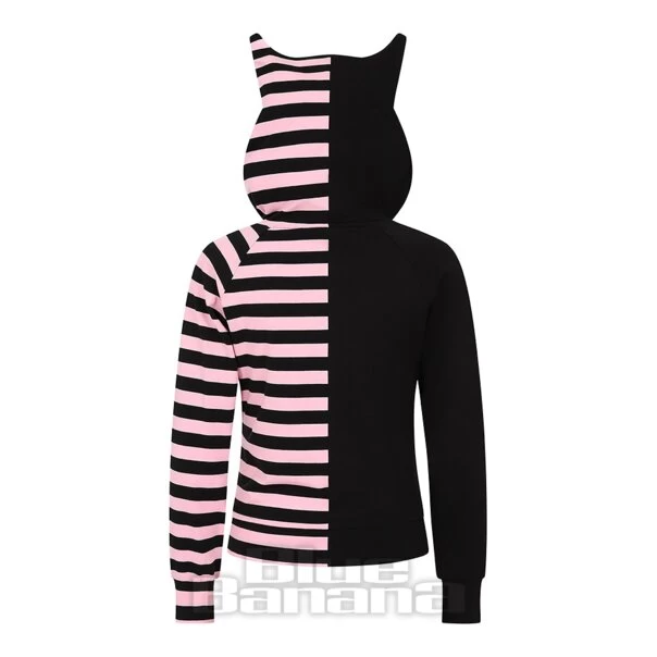 Banned Front Zip Hoodie (Black/Pink) 8 Banned Front Zip Hoodie (Black/Pink) - Image 6