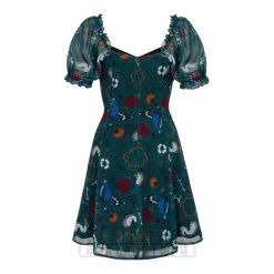 Hell Bunny Sianna Mini Dress (Teal Blue) -Unique Clothing&Accessories f90495da6c5e42713477bcf100bc