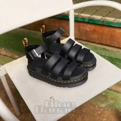 Dr. Martens Dr Martens Blaire Sandals (Patent Black) -Unique Clothing&Accessories fa0090f046dba8d0f6035d1e22ad