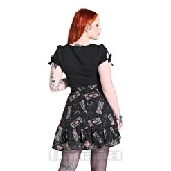 Hell Bunny Duality Chiffon Skirt (Black) -Unique Clothing&Accessories fb4b25dcd314d6a5129cb4634f94