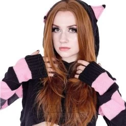 Cupcake Cult Cute Kitty Hoodie (Black/Pink) 17 Cupcake Cult Cute Kitty Hoodie (Black/Pink) -Unique Clothing&Accessories fb7cfc866c613cd2b7ac8905fae5 151869 f