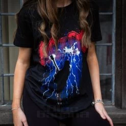 Official AC/DC Thunderstruck T Shirt (Black) -Unique Clothing&Accessories fcd8a38f8eefdd3b50ec3b3f0a3e acdc lightning tshirt